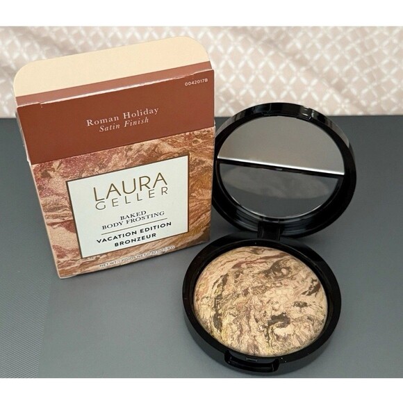 LAURA GELLER BAKED BODY FROSTING (ROMAN HOLIDAY) SATIN FINISH VACATION EDITION - Picture 1 of 4